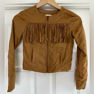 C&C California Girls size 8 Faux Suede Jacket like new.